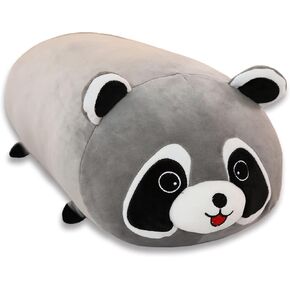 Bear Plush Pillow, 19 inch, Soft Kawaii Stuffed Animal, Cute Cuddle Pillow, Birthday Gift for Kids