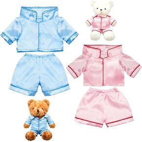 Civaner 2 Pack Bear Clothes Stuffed Animal Outfit Pajamas, Rainbow Style in Saudi Arabia