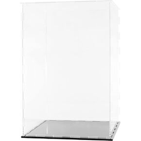 Clear Acrylic Display Case-Assemble Countertop Box for Display-Clear Display Box,Dustproof Protection Showcase for Toy Collectibles (6x6x10inch)