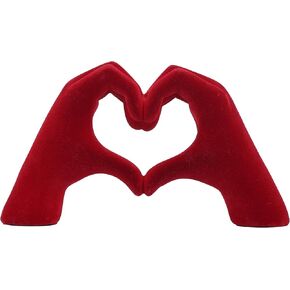 Love Finger Statue, Heart-Shaped Sculpture Love Gesture Decoration, Modern Art Sculpture Home Decoration, Creative Wedding Home Table Decoration