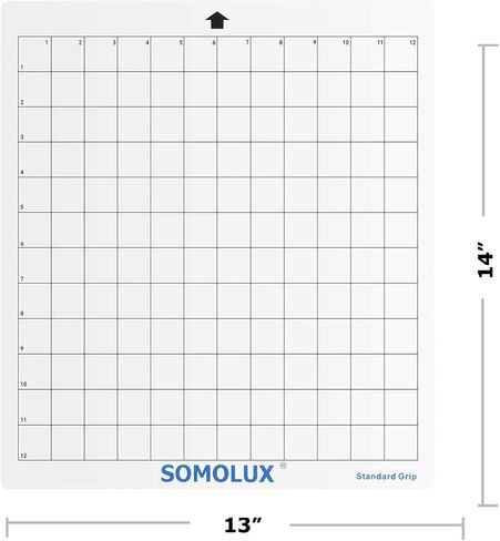 حصيرة قطع بمقبض قياسي 12 × 8 3 قطع من سومولوكس، مناسبة لاستبدال آلة القطع الإلكترونية سيلويت من كريكوت، شفافة in Kuwait