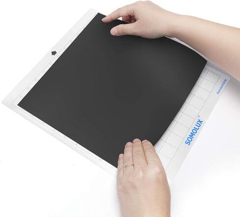 حصيرة قطع بمقبض قياسي 12 × 8 3 قطع من سومولوكس، مناسبة لاستبدال آلة القطع الإلكترونية سيلويت من كريكوت، شفافة in Kuwait