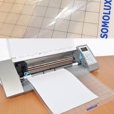 حصيرة قطع بمقبض قياسي 12 × 8 3 قطع من سومولوكس، مناسبة لاستبدال آلة القطع الإلكترونية سيلويت من كريكوت، شفافة in Kuwait