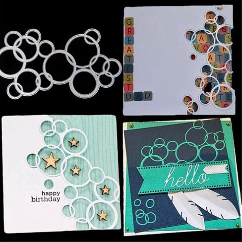 Scrapbooking Die-Cuts for Card Making, Christmas Metal Cutting Dies, Paper Craft Punch Template, Background Embossing Stencils, DIY Album Décor (Butterfly Flower- 7.8x15.8cm) in Kuwait