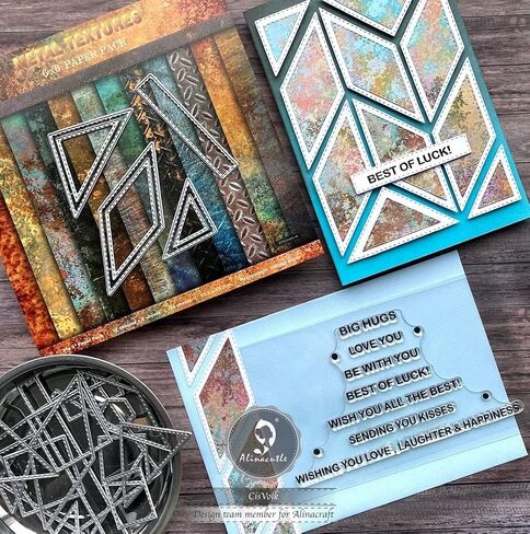 Alinacutle 2PC Bag Topper Dies Metal Cutting Die Cut for Scrapbooking Paper Craft Album Handmade Card Template in Saudi Arabia