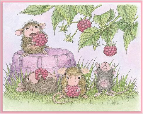 Spellbinders Berry Good by House Mouse Cling Rubber Stamp, Red in Saudi Arabia