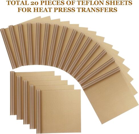 Selizo 10 Pack Teflon Sheet for Heat Press Transfer Sheet Non Stick 12''x16'' Heat Press Transfer Paper Heat Resistant Craft Mat in Saudi Arabia