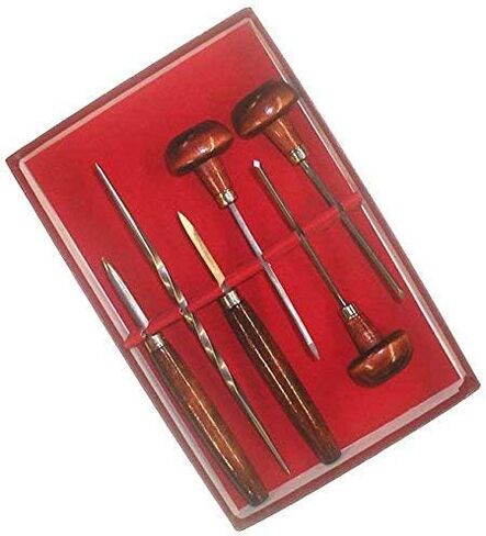 E C Lyons Intaglio Set B (6 أدوات) النقش الملفوفة سكين رسم بيضاوي ملون in Saudi Arabia