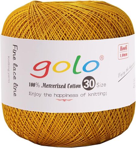 golo Crochet Yarns Size 30 for Hand Work Green Yarn 10-890 in Kuwait