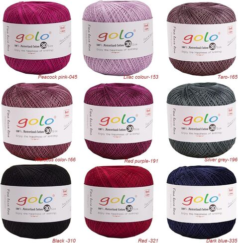 golo Crochet Yarns Size 30 for Hand Work Green Yarn 10-890 in Kuwait
