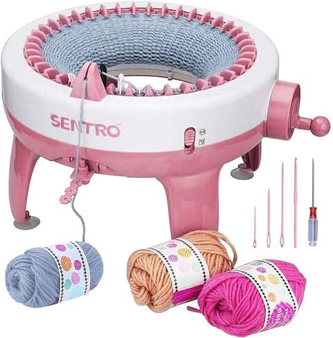 Yohencin Knitting Machine, Smart Weaving Loom Knitting Board Rotating Double Knitting Loom Machine, 22 Needles Knitting Round Loom Hand Artifact Wool Machine DIY for Adults and Kids in Saudi Arabia