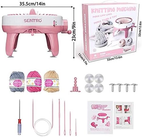 Yohencin Knitting Machine, Smart Weaving Loom Knitting Board Rotating Double Knitting Loom Machine, 22 Needles Knitting Round Loom Hand Artifact Wool Machine DIY for Adults and Kids in Saudi Arabia