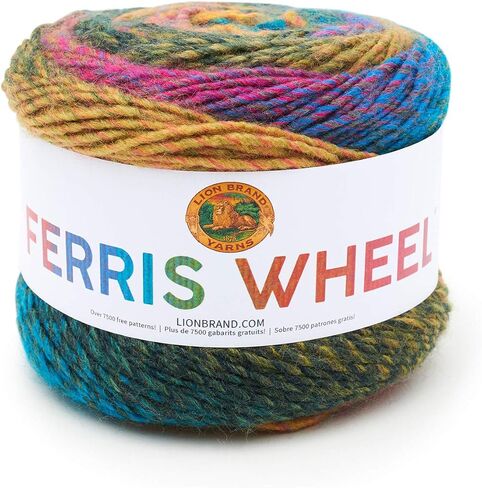 Lion Brand Yarn Ferris Wheel Yarn, Multicolor Yarn for Knitting, Crocheting, and Crafts, 1-Pack, Buttercup in Kuwait