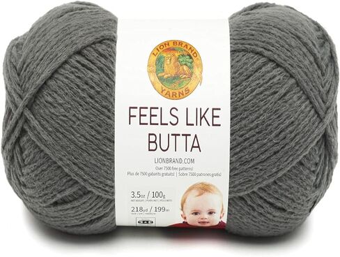 Lion Brand Yarn Feels Like Butta Soft Yarn for Crocheting and Knitting, Velvety, 1-Pack, Dusty Pink in Kuwait