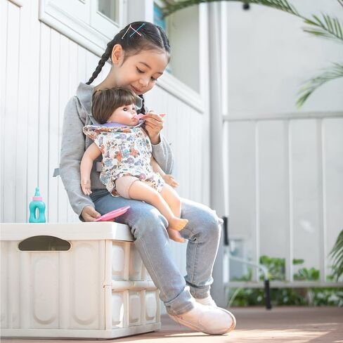 GAGAKU Baby Doll Carrier for Little Girls, Reborn Doll Accessories for Toddlers 3+ Years Old, Kids Toy Baby Dolls Carrier - Pink - Helleborus in Saudi Arabia