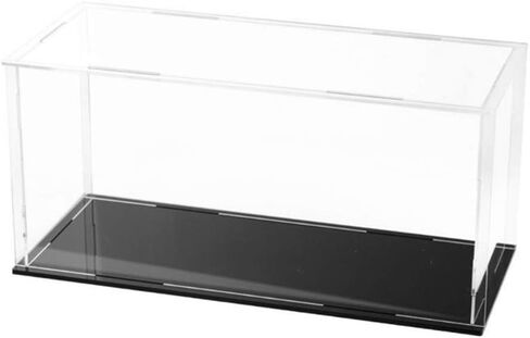 Self-Assembly Acrylic Display Case,Deluxe Dustproof Showcase,Cube Countertop Box for Pop Figures Collectibles Toys,Need Remove The Protective Film (10x4x5.7 inch; 25x10x14.5cm) in Kuwait