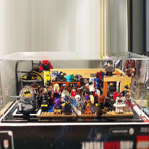 Self-Assembly Acrylic Display Case,Deluxe Dustproof Showcase,Cube Countertop Box for Pop Figures Collectibles Toys,Need Remove The Protective Film (10x4x5.7 inch; 25x10x14.5cm) in Kuwait