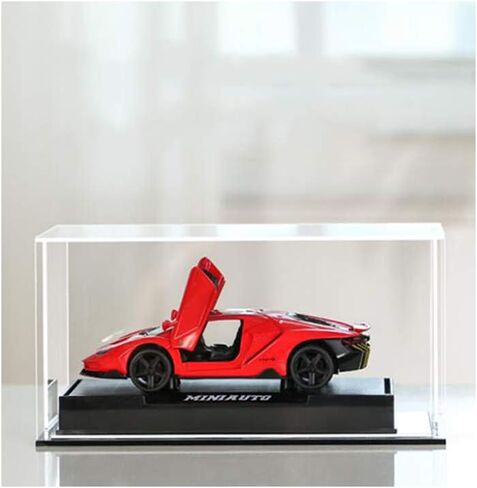 Self-Assembly Acrylic Display Case,Deluxe Dustproof Showcase,Cube Countertop Box for Pop Figures Collectibles Toys,Need Remove The Protective Film (10x4x5.7 inch; 25x10x14.5cm) in Kuwait