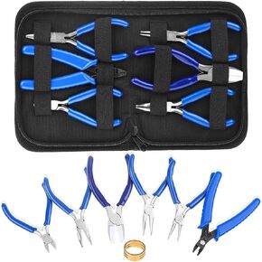 Shynek Jewelry Pliers, Set of 10 Professional Jewelry Making Pliers Tools for Craft, Wire Wrapping
