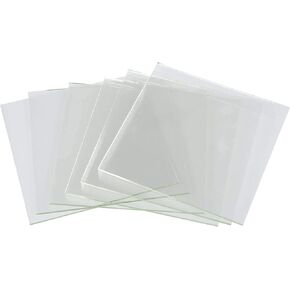 System 96 COE 96 Clear Fusing Glass Squares - 6 Pack (4x4)