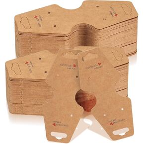 بطاقات عرض الاساور، 200 قطعة من بطاقات عرض المجوهرات، ورق كرافت معلق لسلسلة المفاتيح والاساور والقلادة، بطاقات عرض لمستلزمات الاعمال الصغيرة، بطاقات العقد والاساور وربطة الشعر in Kuwait