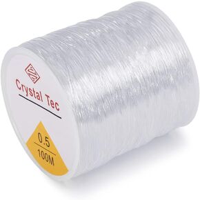 OBSEDE 0.5mm Elastic Cord Beading Threads Stretch String Fibre Crafting Cords for Jewelry Making