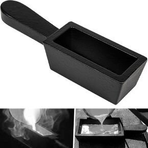 100 oz Troy Ounce Gold Bar Loaf Cast Iron Ingot Mold Perfect for Custom Smelting Pouring Melting Casting Refining Gold Silver Copper Aluminum Brass Precious Metals