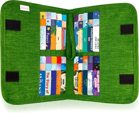 Annmore Card Binder Compatible with Yoto Player Cards, 20 Pockets for up to 60 Cards, Portable Trading Card Album Folders, Compatible with Yugioh, MTG and other TCG, Orange in Saudi Arabia