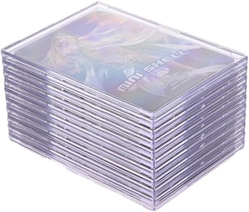 Cards Sleeves Top Loaders 10 Hard Acrylic Card Protector Clear Card Brick + 2 Display Stand Fit for Trading Cards,Standard Sports Cards,Baseball Card Holder Cases Collectibles Card Protectors in Saudi Arabia