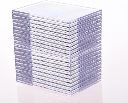 Cards Sleeves Top Loaders 10 Hard Acrylic Card Protector Clear Card Brick + 2 Display Stand Fit for Trading Cards,Standard Sports Cards,Baseball Card Holder Cases Collectibles Card Protectors in Saudi Arabia