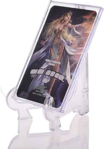Cards Sleeves Top Loaders 10 Hard Acrylic Card Protector Clear Card Brick + 2 Display Stand Fit for Trading Cards,Standard Sports Cards,Baseball Card Holder Cases Collectibles Card Protectors in Saudi Arabia