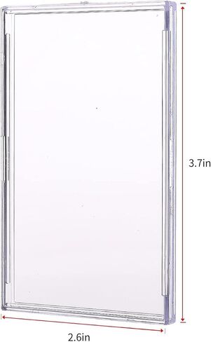 Cards Sleeves Top Loaders 10 Hard Acrylic Card Protector Clear Card Brick + 2 Display Stand Fit for Trading Cards,Standard Sports Cards,Baseball Card Holder Cases Collectibles Card Protectors in Saudi Arabia