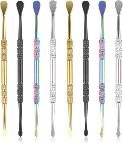 8 Pack Wax Carving Tool Kit, Rainbow Stainless Steel Double-Headed Carving Tools Wax Molding Sculpting Tool Engraving Spoon Set for Wax Making Supplies,4.6 Inch Long in Saudi Arabia