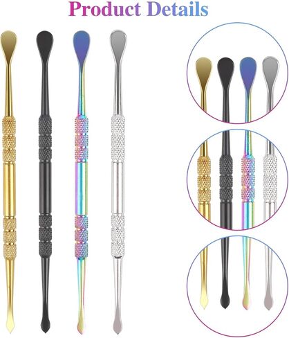 8 Pack Wax Carving Tool Kit, Rainbow Stainless Steel Double-Headed Carving Tools Wax Molding Sculpting Tool Engraving Spoon Set for Wax Making Supplies,4.6 Inch Long in Saudi Arabia