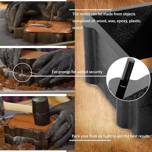 2-Part Cast Iron Flask Mold Frame for Sand Casting Jewelry Metal Casting Making Tool in Saudi Arabia