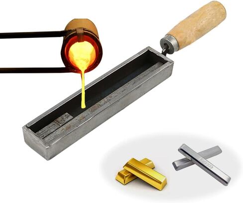 إنغوت العفن الفضة إنجوت قالب الذهب صب Ingot بوتقة العفن لإذابة الصب الذهب الفضة معدن الألومنيوم النحاس النحاس in Kuwait