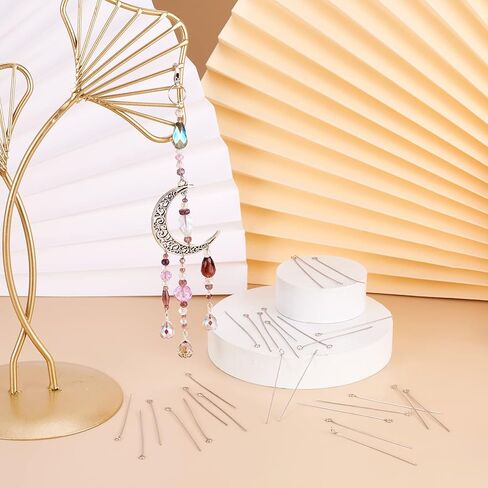 Pandahall 100 قطعة 22 مقياس من الفولاذ المقاوم للصدأ دبابيس عيون مفتوحة 2 بوصة (50 مم) لصنع المجوهرات بنفسك in Kuwait