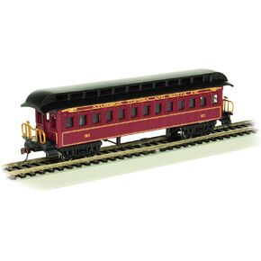 Old-Time Coach Car with Round End Clerestory Roof - Santa FE - HO Scale in Saudi Arabia