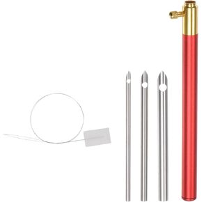 HARFINGTON Adjustable Handle Punch Needle Metal Tube with Adjustable Embroidery Punch Needle Weaving Tools for Thread Yarn DIY Craft Needlework Applique (2.5mm, 3.5mm, 5mm) in Saudi Arabia