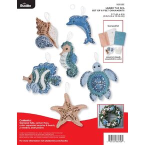 Bucilla 86981E Felt Ornament KIT Xmas, Christmas Birds