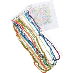 Dimensions Zinnia Flowers Needlepoint Embroidery Kit for Beginners, 5" x 5", Multicolor, 4 Count in Kuwait