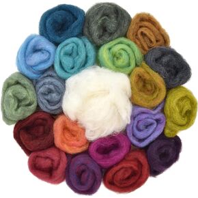 Assorted Merino Wool Roving Ends & Mixed Fiber Waste, XL Pack 200 Gram in Saudi Arabia