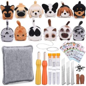 Mayboos Needle Felting Kit, 12 Pcs Doll Making Needle Felting Starter Kit in Saudi Arabia