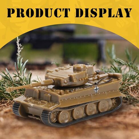 ViiKONDO Toy Tank Model Kit Military Vehicle 1/144 Scale WWII German Tiger Heavy Tank vs Panther Medium Tank Plastic Assembly Army Wargame Gift for Men (16 pcs) in Saudi Arabia