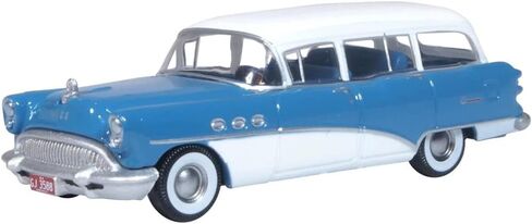 Century Estate Wagon Ranier Blue and Arctic White 1/87 (HO) Scale Diecast Model Car by Oxford Diecast 87BCE54001 in Saudi Arabia