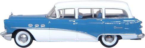 Century Estate Wagon Ranier Blue and Arctic White 1/87 (HO) Scale Diecast Model Car by Oxford Diecast 87BCE54001 in Saudi Arabia