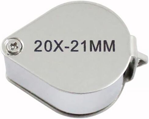 Mini Folding Magnifier 20x 21mm Jewelers Eye Magnifying Glass Magnifier Pocket Handheld Tools Portable Magnifying Glass in Kuwait
