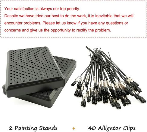 عصا مشبك تمساح من ماي تي 40 قطعة مع قاعدة حامل قطعتان لأجزاء نماذج الهوايات الهوائية in Kuwait