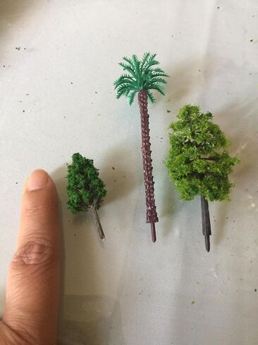 29pcs Mixed Model Trees, 1.5-4.8 inch(4-12 cm), OrgMemory Fruit Trees, Ho Scale Trees, Model Train Scenery, Architecture Trees, Flower Trees with No Bases in Saudi Arabia