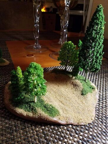 29pcs Mixed Model Trees, 1.5-4.8 inch(4-12 cm), OrgMemory Fruit Trees, Ho Scale Trees, Model Train Scenery, Architecture Trees, Flower Trees with No Bases in Saudi Arabia